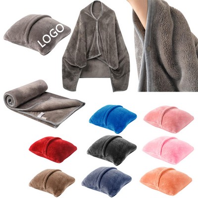 2" 1 Soft Flannel Travel Blanket