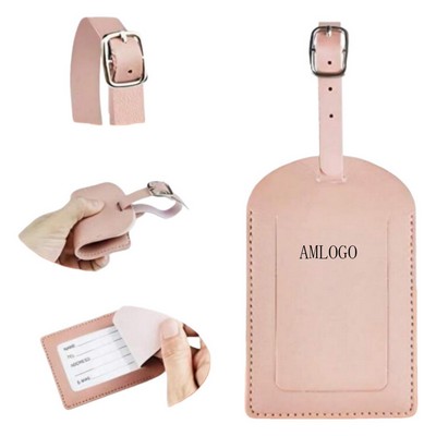 Elegant Leather Luggage Tags
