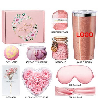 Custom Home Relaxing Spa Gifts Basket Bath Set