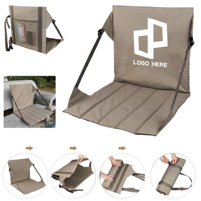 Portable Foldable Seat Cushion W/ Mesh Pocket