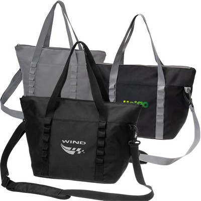 Insulated Lunch Bag with Crossbody Strap and Pockets