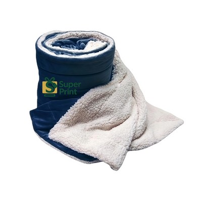 Embroidered Soft Thick Double Layer Flannel Blanket