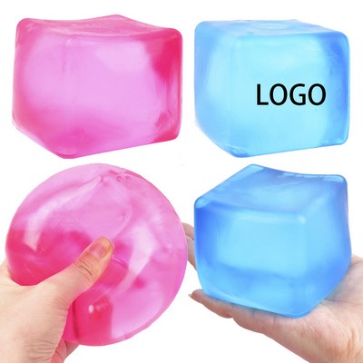 Slow-Rebound Large Ice Cube Stress Relief Toy