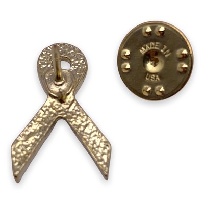 Yellow Awareness Ribbon Lapel Pin