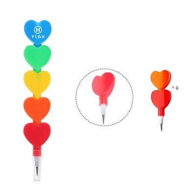 Heart Stackable Pencil
