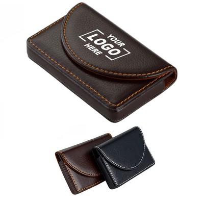 Portable PU Leather Business Card Case