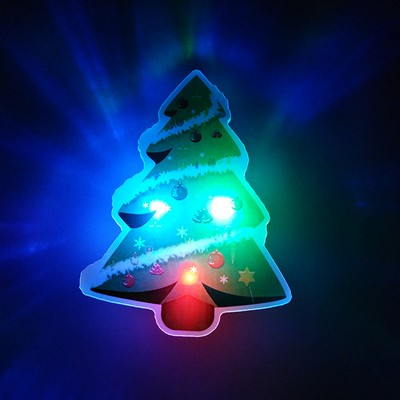 Custom LED Flashing Christmas Brooch Pins
