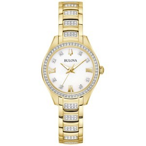 Bulova Classic Dress Crystal Quartz Ladies Watch