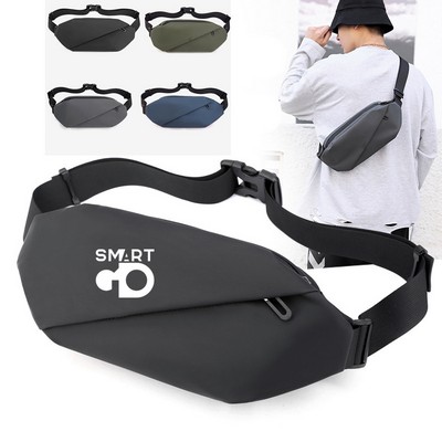 Crossbody Fanny Pack with 2-Zipper Pockets