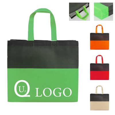 Contrast Design 80gsm Non-Woven Tote Bag