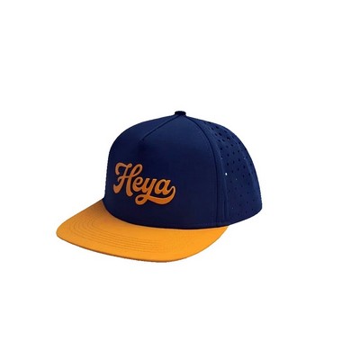 Heya Custom Made Retro Two-Tone Perforated Performance Snapback Hat