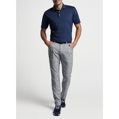 Peter Millar Men's Solid Performance Polo - Self Collar