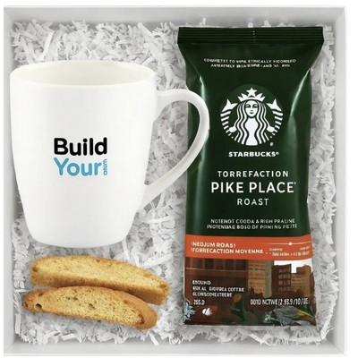 Starbucks Coffee with Ceramic Mug & Cookies