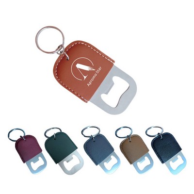 Leather Stainless Steel Bottle Opener