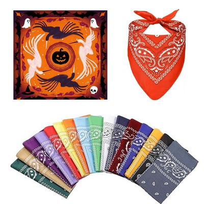 22"X 22" 100% Polyester Bandanas Square