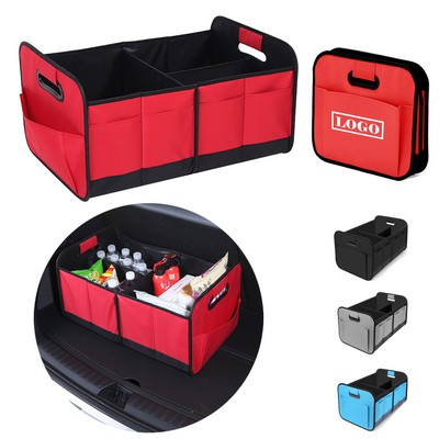 Large Capacity Trunk Organizer With Multi Compartments
