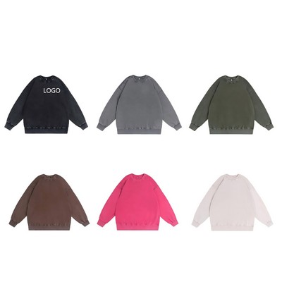 360g Heavyweight Acid Wash Vintage Hoodie