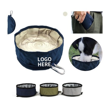 50 Pack Oxford Fabric Collapsible Dog Bowls for Travel