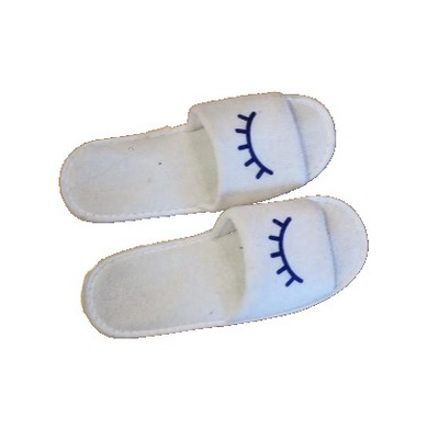 Open Velour slippers
