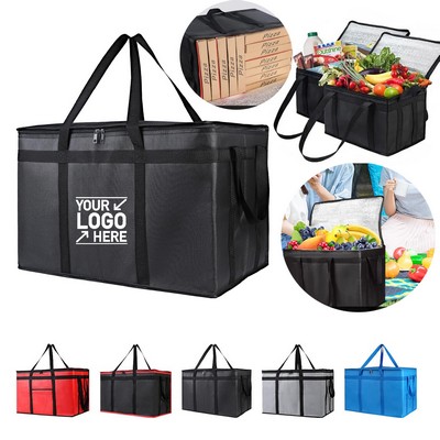 Insulated Takeout Bag Thermal Food Delivery Tote with Carry Handles