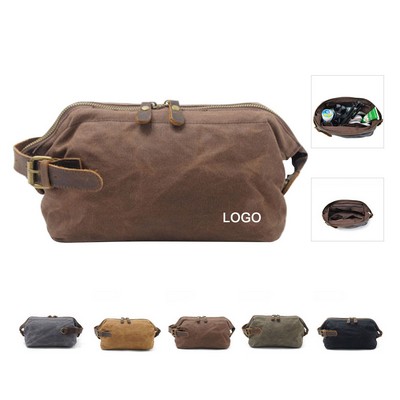 Waxed Canvas Toiletry Bag