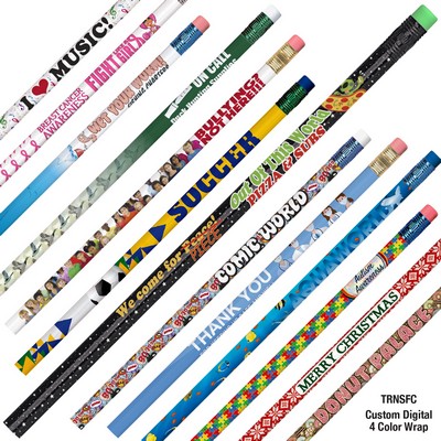 Custom Transfer Wrap™ Four Color Process Pencil