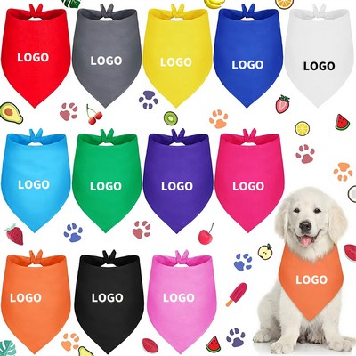 Large Bandanas Adjustable - Washable Pet Bibs for Big Dogs