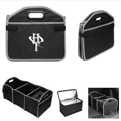 Car Trunk Organizer with Cooler Pack — Non-Woven