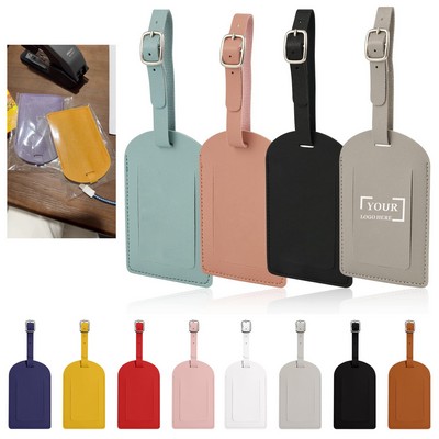 PU Leather Luggage Tag