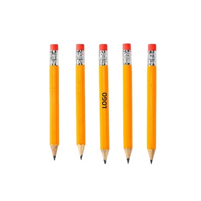 10cm HB Golf Pencil with Eraser for Kids Drawing and Writing – Bulk Pack