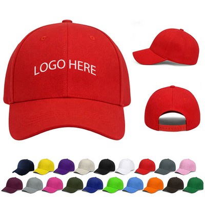 6 Panel Mid Profile Baseball Cap