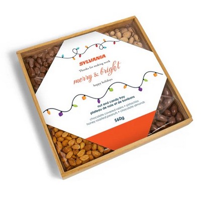 Nutty Indulgence Wooden Gift Tray