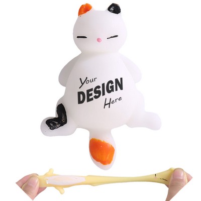 Adorable Cat-Shaped TPR Stress Relief Toy