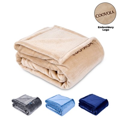 Silky 280GSM Milk Fiber Cuddle Throw