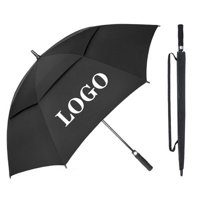 Automatic Open Golf Oversize Double Canopy Umbrella