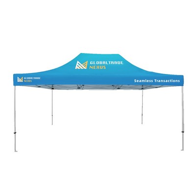 10x20' Standard Hex Aluminum Frame w/Canopy (40mm post, 1.2mm gauge)