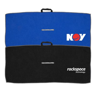 Fairway Slit rPET Waffle Golf Towel