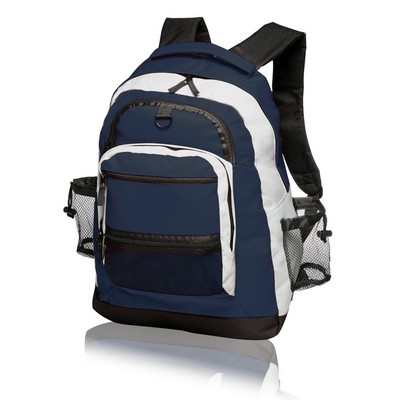 Sports & Travel Multi-Pocket Backpack (Blue)