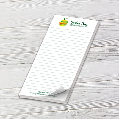 Full-Color Notepads - 25 Sheets (4" x 8")