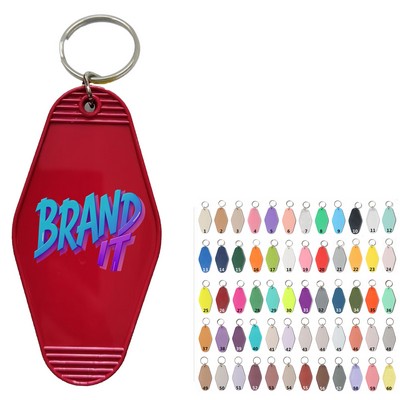 Plastic Hotel Keychain Motel Key Tag