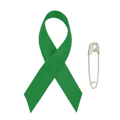 Organ Donation, Environmentalist, Mental Illness Awareness Ribbon w/Safety Pin
