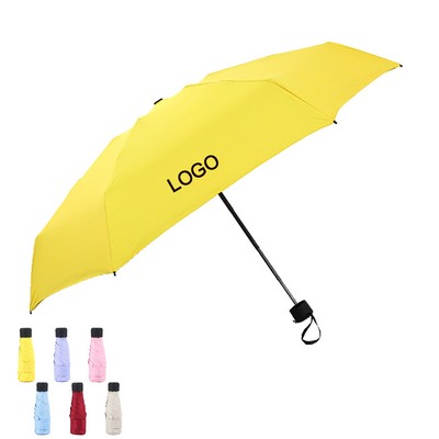 Mini Travel Sun Umbrella with Case