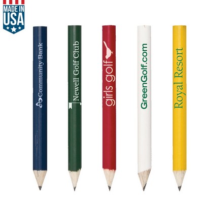 Round Wooden Golf Pencil