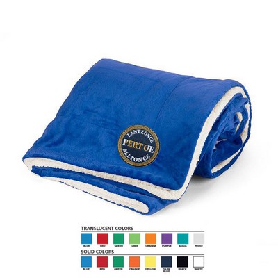 Mink Sherpa Solid Blanket