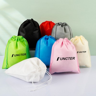 15.8" x 19.7" Non-Woven Dustproof Drawstring Travel Bags
