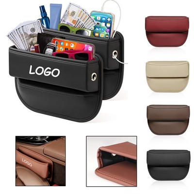 Leather Car Seat Gap Filler Organizer & Storage