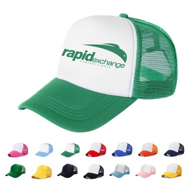 5 Panel Foam Trucker Mesh Cap