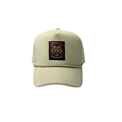 Premium Vintage Corduroy Baseball Cap 5-Panel Trucker Hat for Men & Women