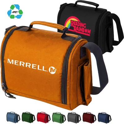 6-Can rPET Recycled 600D Polyester Insulated Cooler Bag