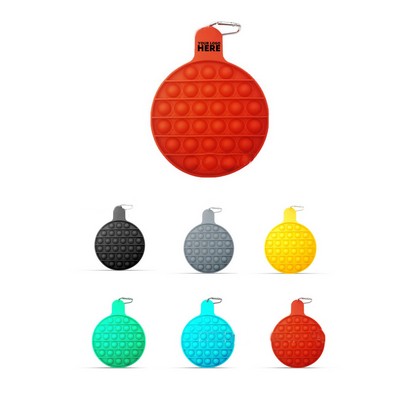 Round Silicone Push Bubble Pop Fidget Stress Toys